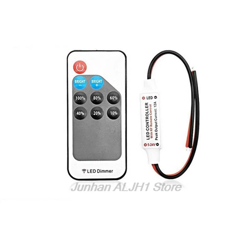 DC5 Mini 9/10/17/24Keys RF Remote Controller USB IR Remote Control Dimmer F1