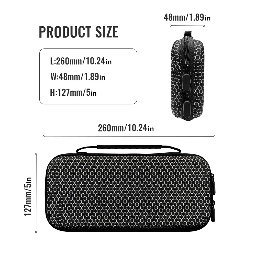 Schutzhülle, stoßfeste tragbare Tragetasche, Hartschalentasche für Switch 2-Konsole und Zubehör