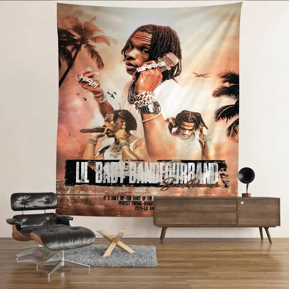 ليل بيبي مغني الراب أنيمي نسيج معلق التارو الهبي جدار السجاد النوم ديكور المنزل