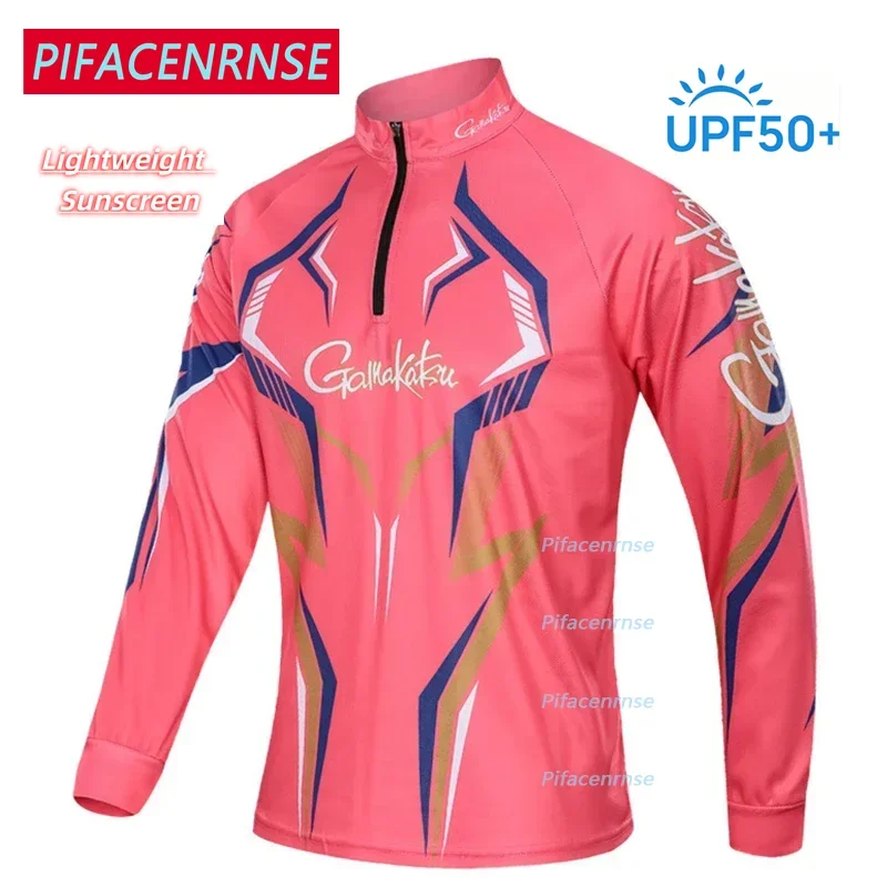 New  Fishing Clothing Summer Men Long Sleeve Outdoor Hiking Cycling Fishing Clothes Quick Dry Breathable Fishing Shirts