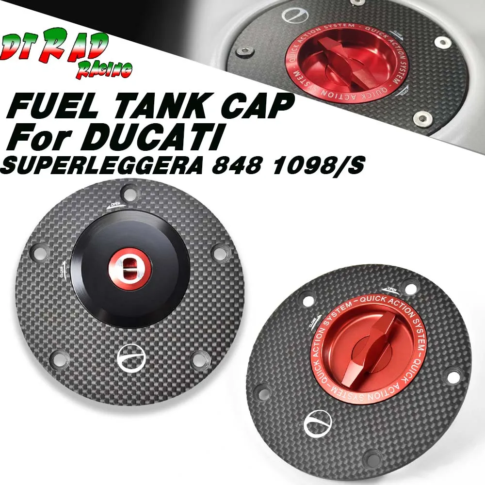 

Fast Gas Petrol Cap For DUCATI SUPERLEGGERA 1098/S 2010-2012 848 2012-2015 With Key Lock Gasoline Tank Cover Fuel Filler Plug