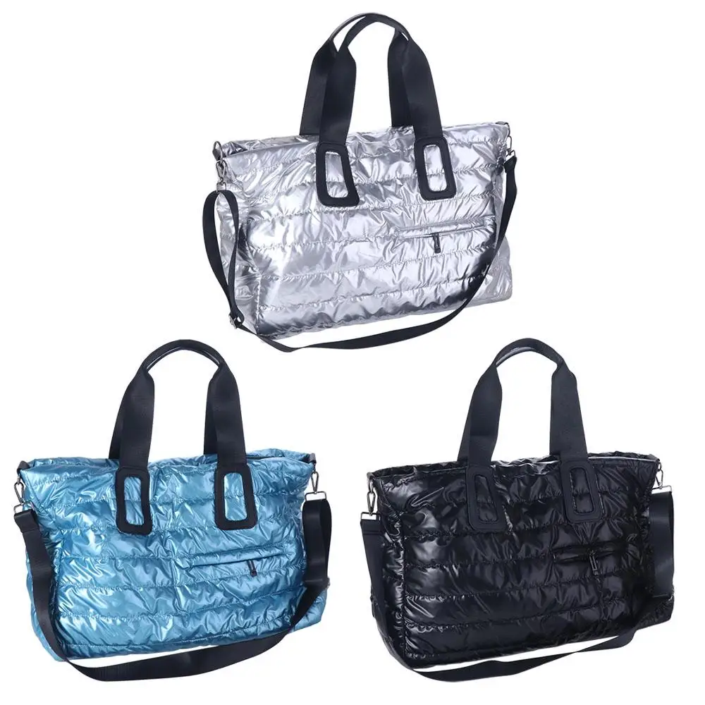 

Stylish Wet Dry Separation Women's Tote Bag Foldable Waterproof Quilted Gym Bag Fitness Sports Crossbody Travel Handbag Lady