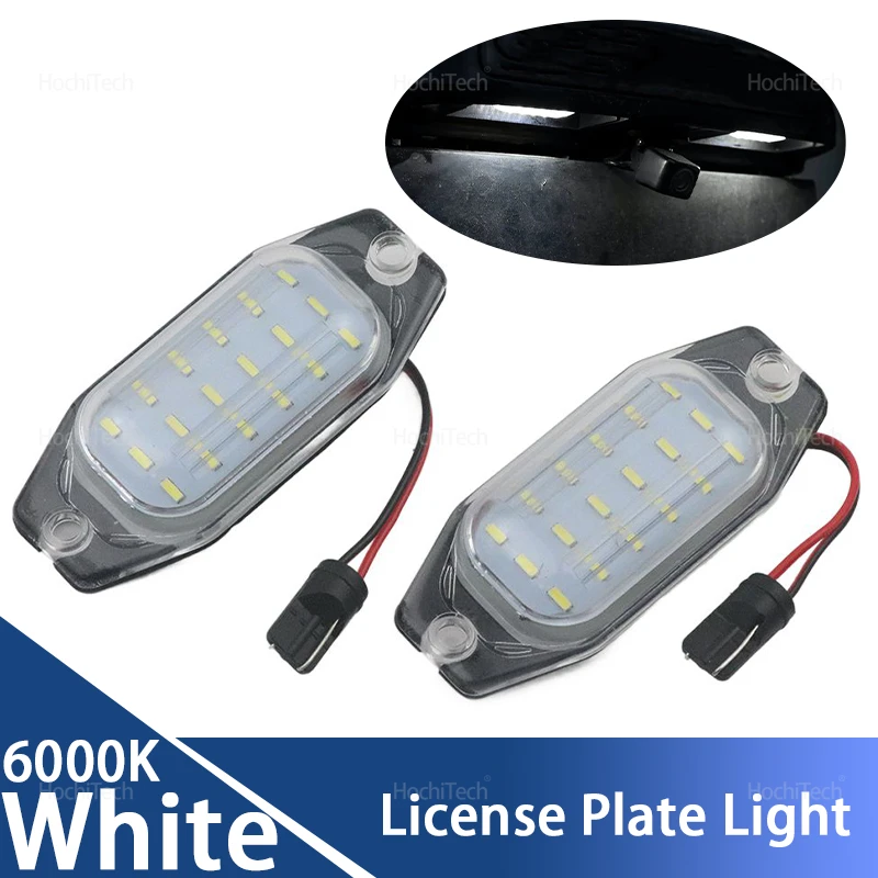 

6000K License Light White for Toyota Prado 2010-2016 FJ Cruiser for Lexus LX450 1996-1998 2x Rear LED SMD Number Plate Lamp