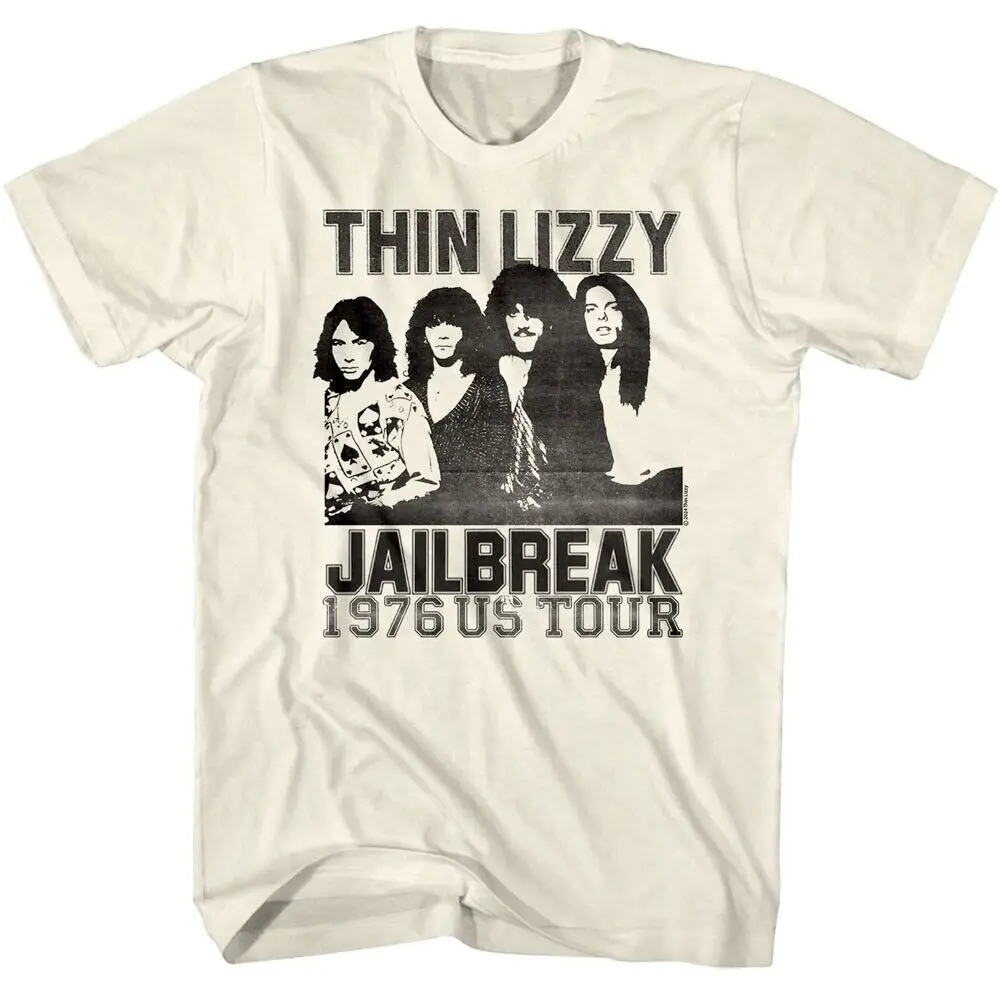 Thin Lizzy Jailbreak 1976 Us Tour Men'S T Shirt