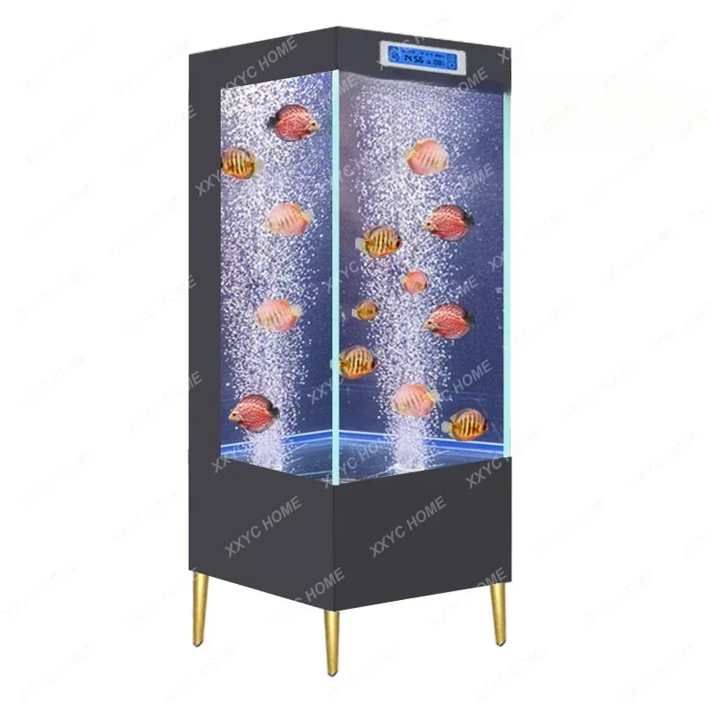 X36 Ultra-white Glass Aquatic Tank Floor-to-ceiling Water-free Household Living Room Medium And Small Aquarium