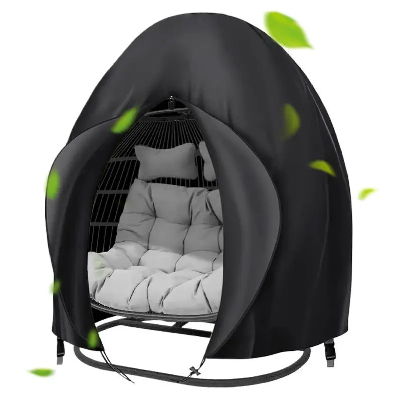 Patio Hanging Egg Chair Cover Waterproof 210D Oxford Cloth Double Seat CocoonSwing Egg Chair Covers Garden Dust Protector