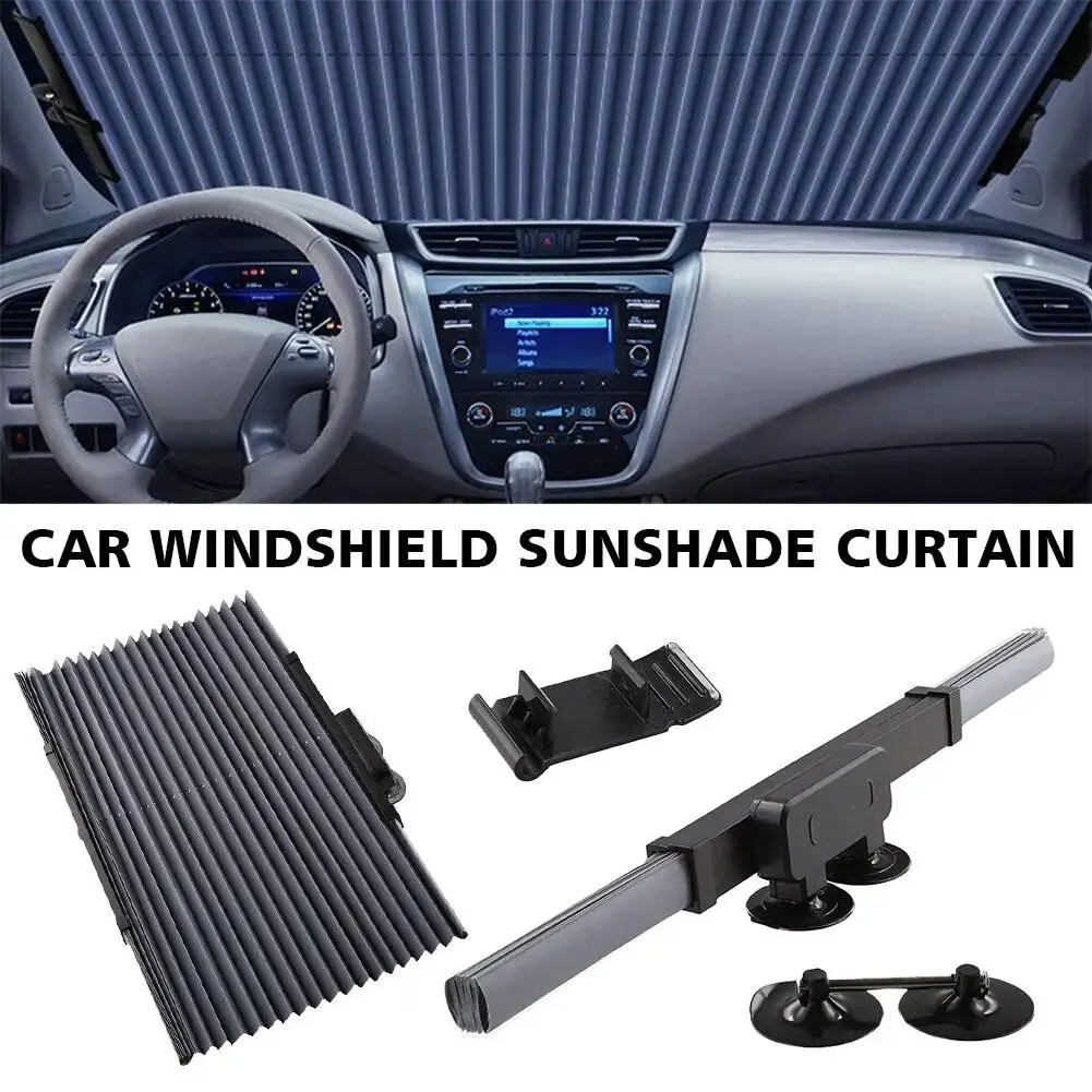 

SORGHUM Window Sunshades Retractable Windshield Curtains for Sun Visor Car Sun Shades Summer UV Blocking Sun Protective Curtain