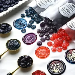 100 Pcs Wax seal Beads Sealing Wax for Seals Wax Lacquer for Seals Lacre Waxs for Stamps for Wedding  Birthday Stamp HCL001