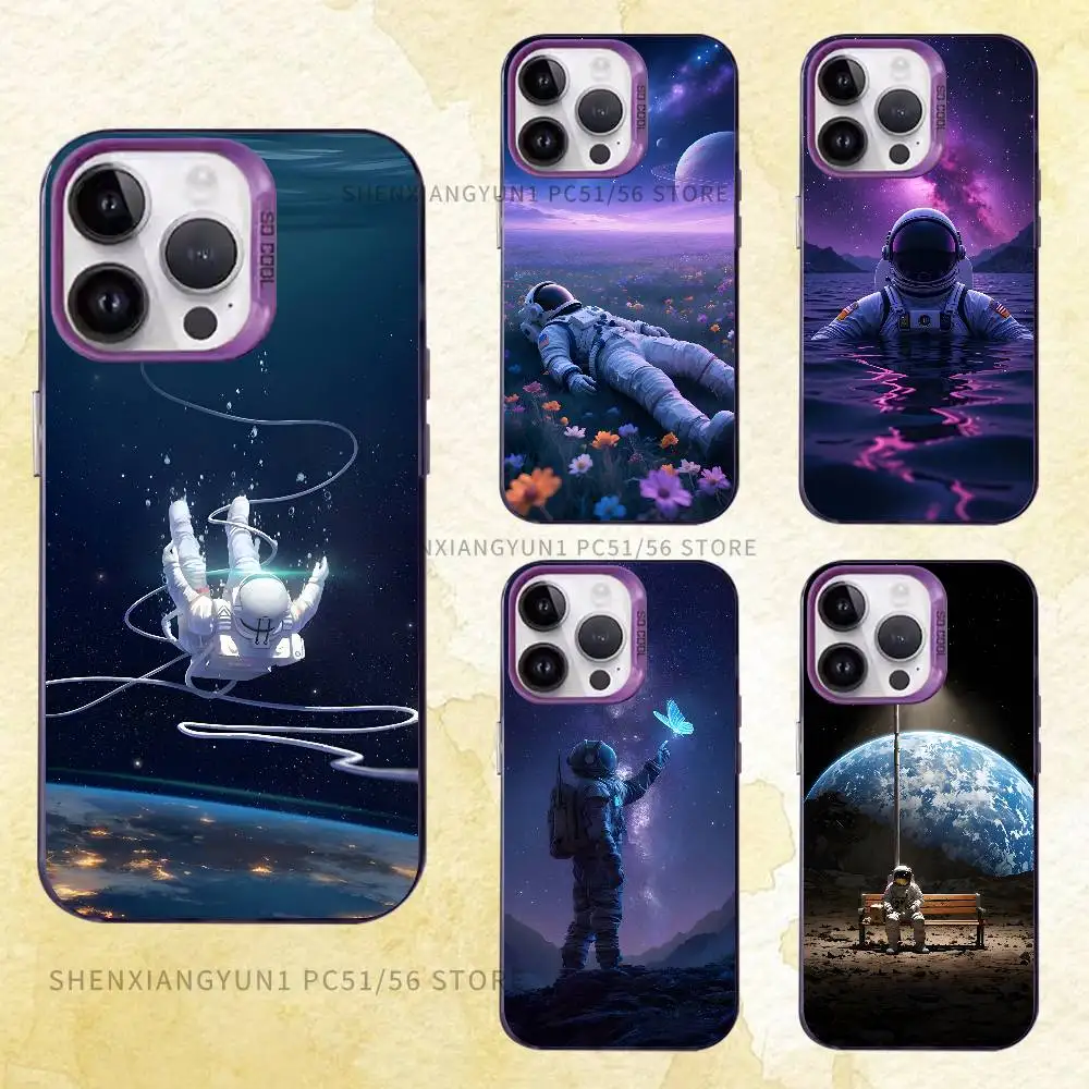 

Magic Astronaut Phone Case For iPhone 17 16e 16 15 14 13 12 11 Pro Max X XS Back Cover