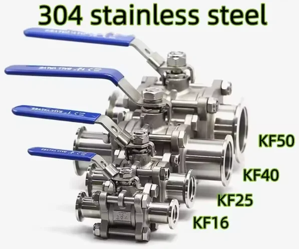 صمام تفريغ يدوي KF16to KF50 فراغ هيدروليكي سريع التركيب صمام كروي صمام أمان الغاز كشف التسرب 304 الفولاذ المقاوم للصدأ #4