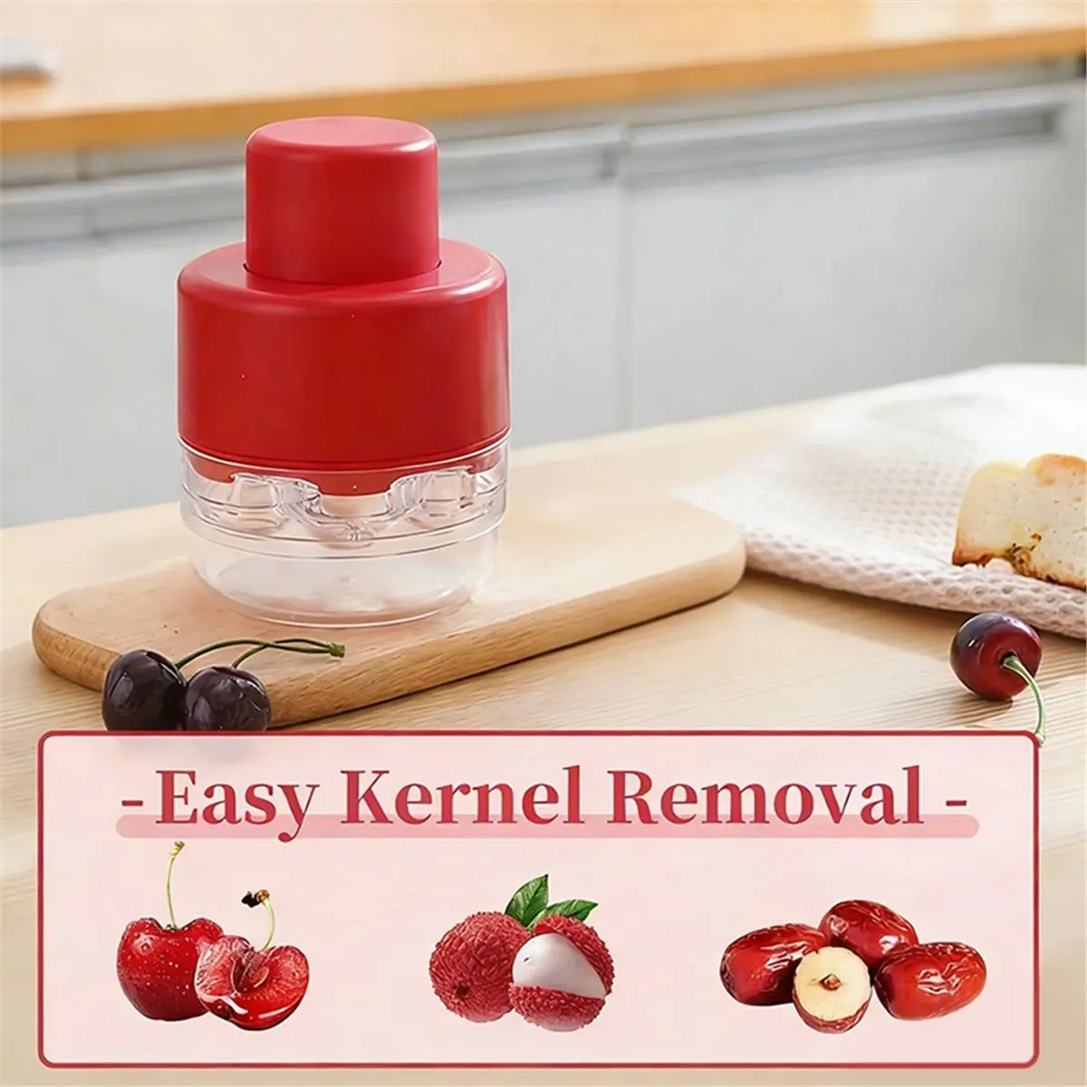Cherry Pitter Olive SeedSqueeze Tool StonerRemover Corer Pitter Stone SeedRemover Cherry Olive Pits Tools Fruit Corer