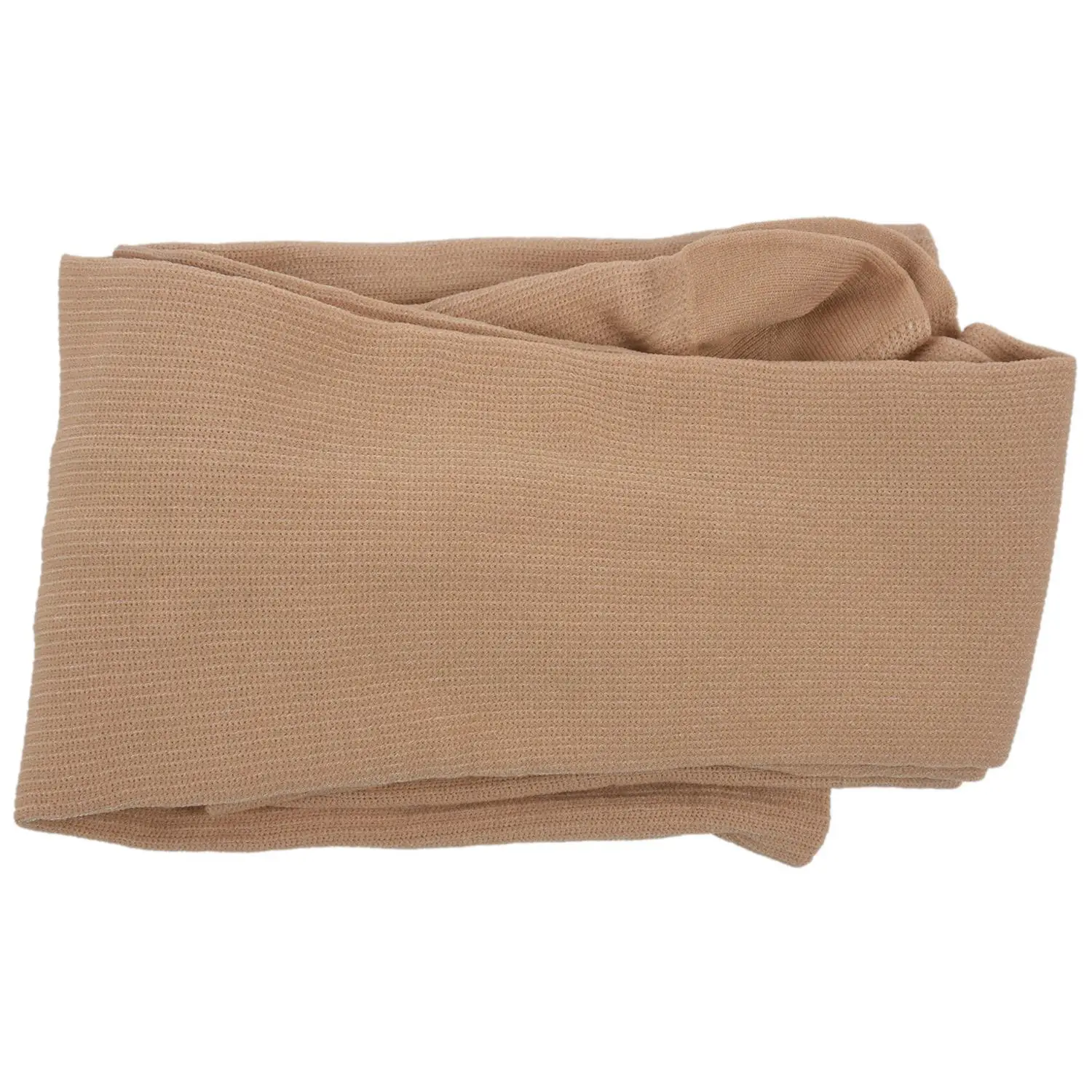 AOA-زيادة الدورة الدموية جوارب الركبة الضاغطة جوارب دعم الساق بيج S #6