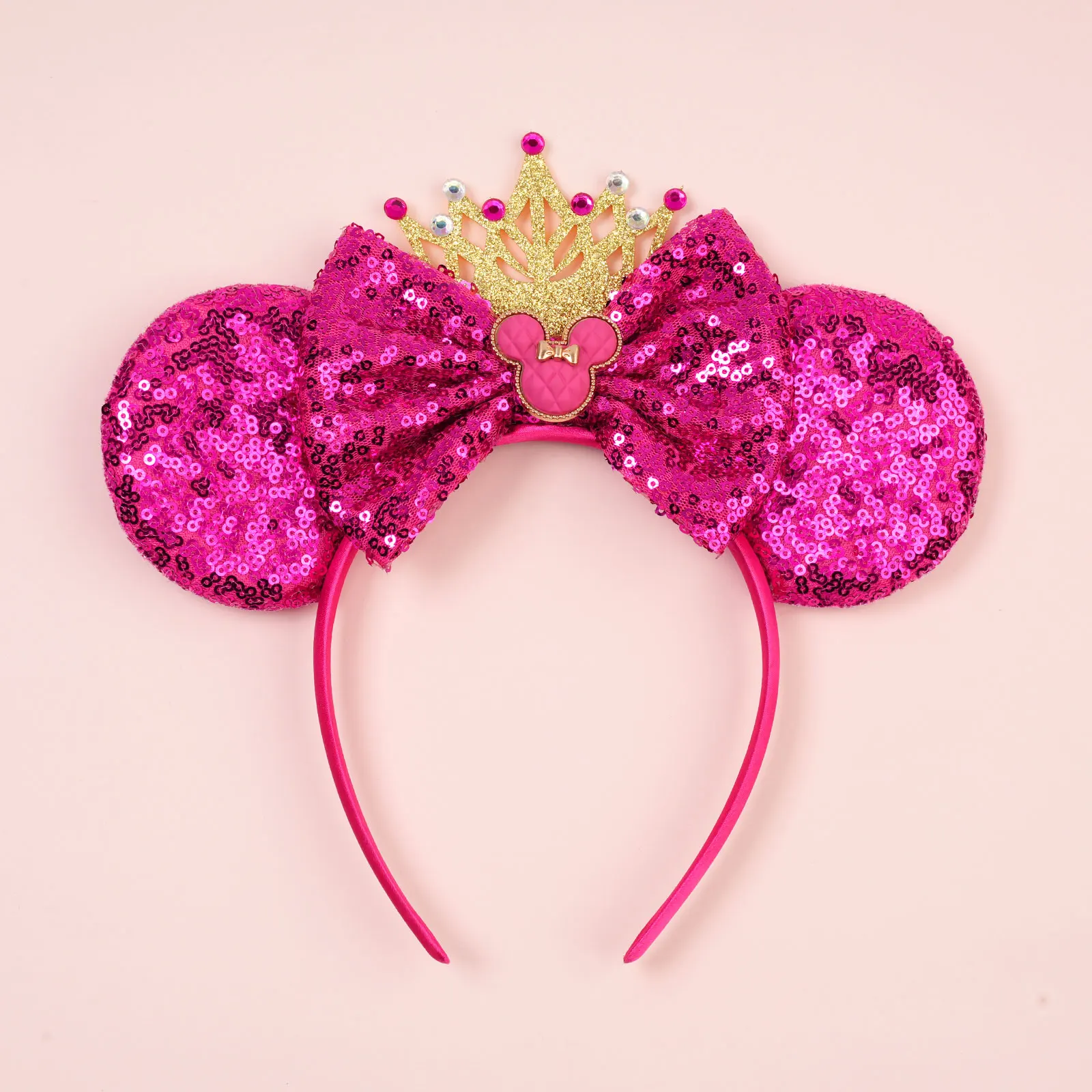 Neue Modische Maus-Haarreifen mit Pailletten-Ohren für Erwachsene, Unabhängigkeitstag-Kopfschmuck für Frauen, Kinder und Mädchen, DIY-Haaraccessoires