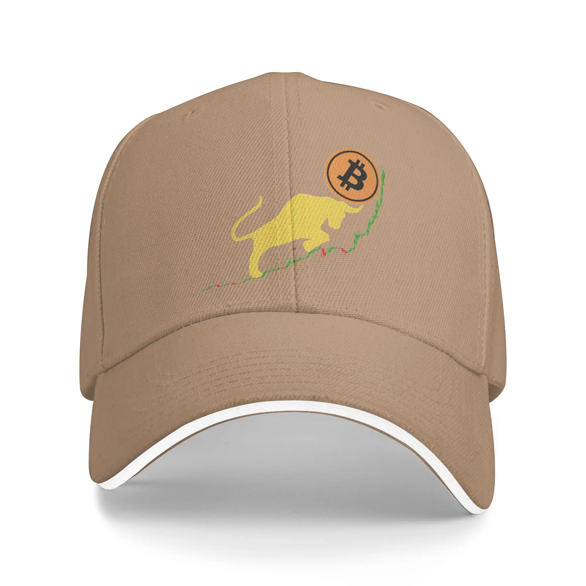 Hot Sale Bitcoin Bull Btc Distressed Crypto Baseball Cap  Hiphop Sun Cap  Casual Street Style Sun Cap