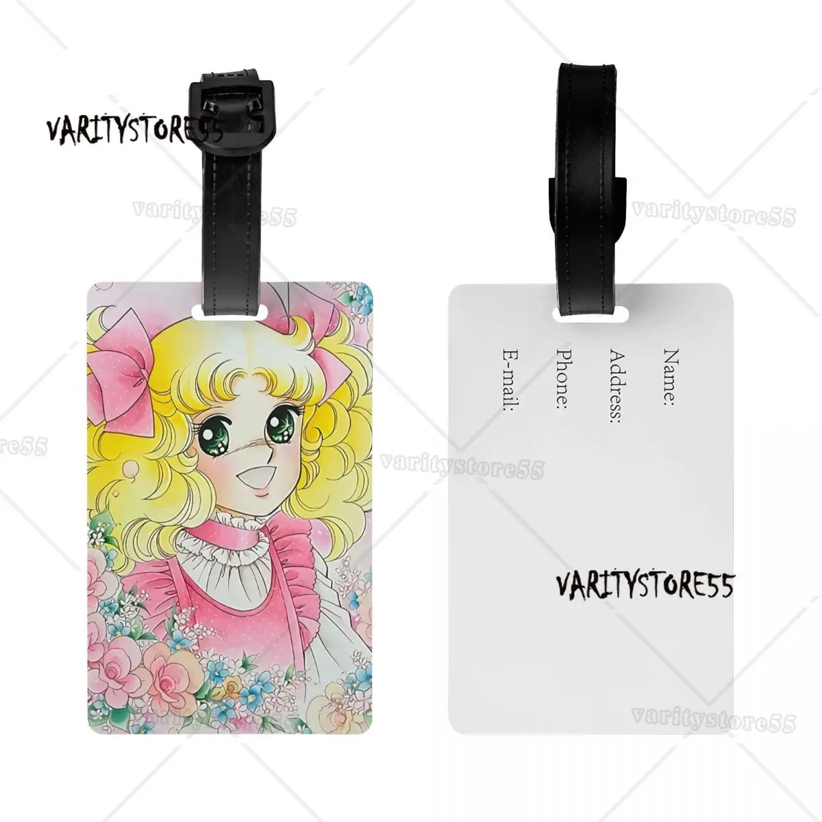 Custom Candy Candy Candice Luggage Tag for Suitcases Cute Japan Anime Manga Baggage Tags Privacy Cover Name ID Card