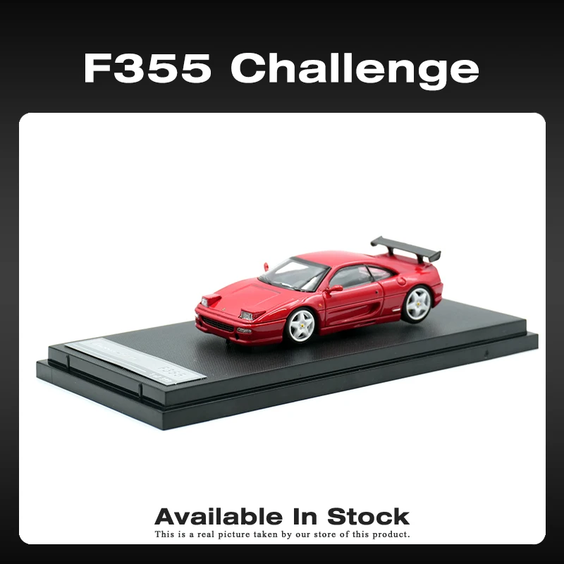 

CL In Stock 1:64 F355 Challenge Engine Hood Opened Diecast Diorama Car Model Collection Toys Classic Lover