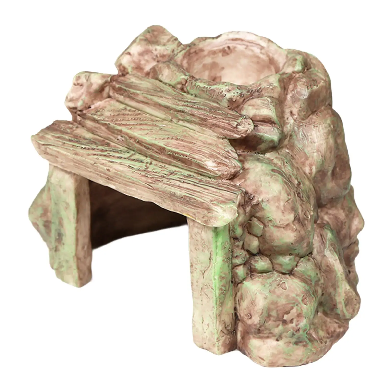 

Reptile Hideout Cave Aquarium Habitat Decor Accessories Fashion Decorative Terrarium Decoration Aquarium Ornament for Snakes