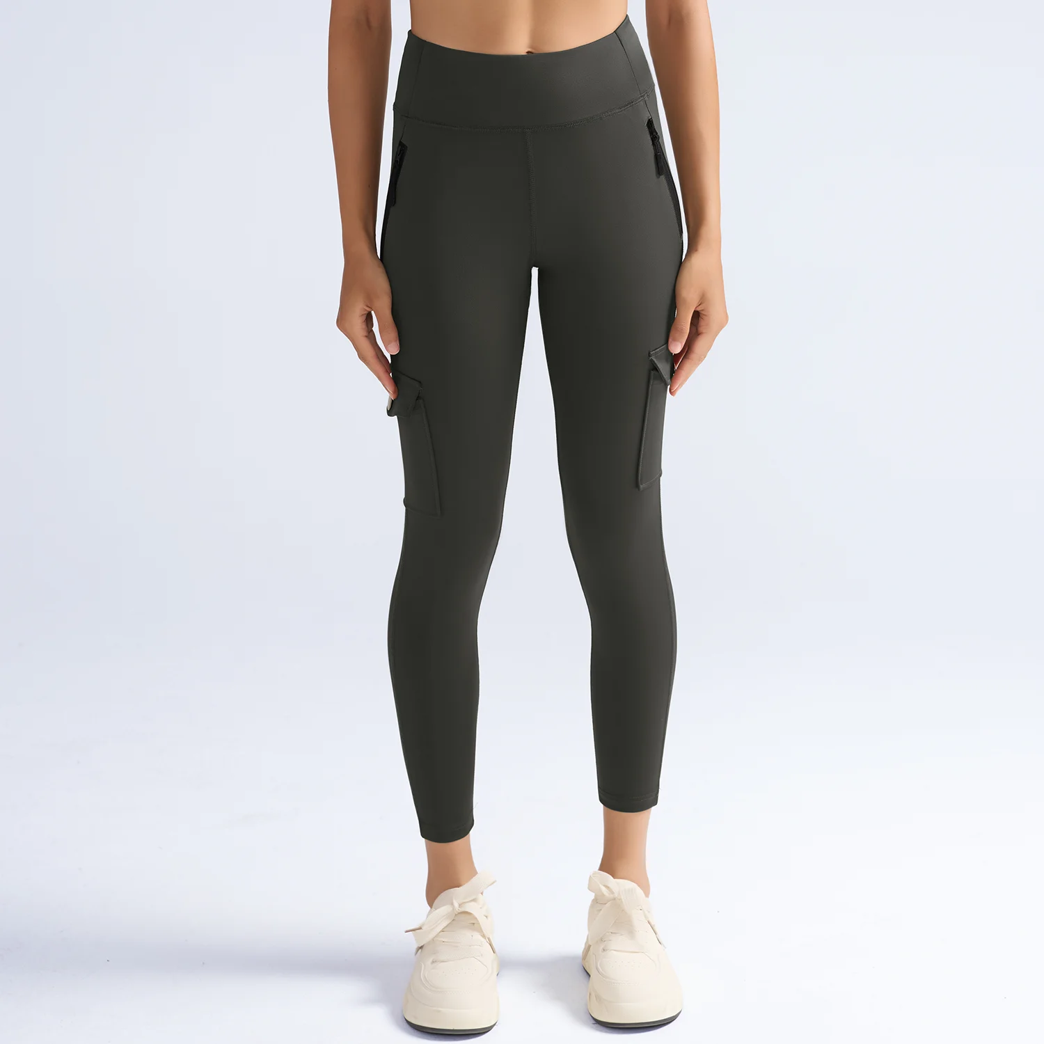 

Модные женские мешковатые джоггеры с карманами, леггинсы, повседневные женские брюки-карго с эластичной резинкой и высокой талией, простые леггинсы для тренировок