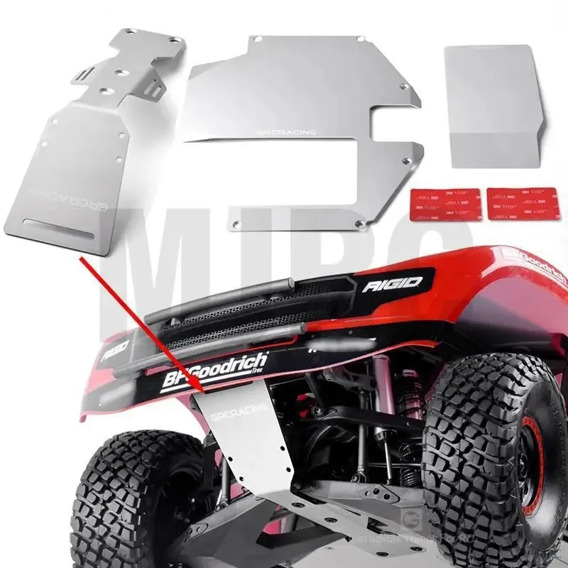 

Stainless Steel Armor Plates for Traxxas Udr Chassis, Upgrade Option Part # gax0111a, 2