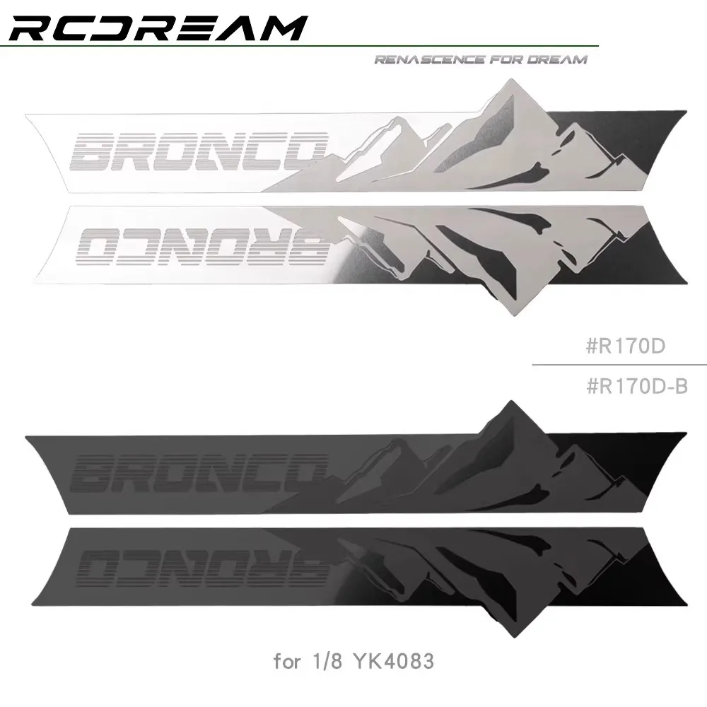 

RCDream Easy Control 4083 Side Skirt Stainless Steel Decorative Sheet Car Shell Simulation Modification R170C R170D
