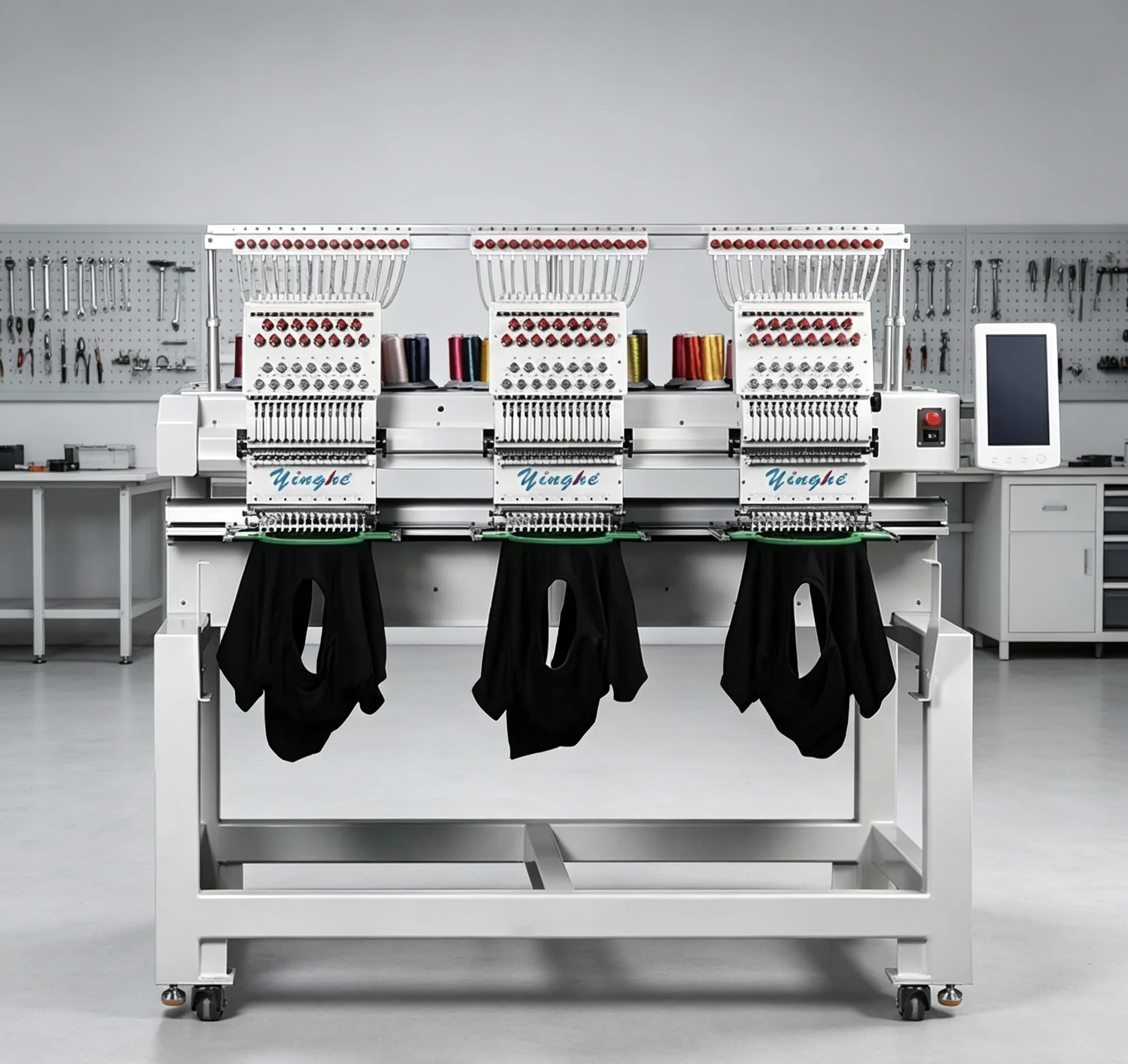 Large Memory  1503 3 Head Computer Embroidery Machine Embroidery Machinery For Batch Repeated Embroidery Orders