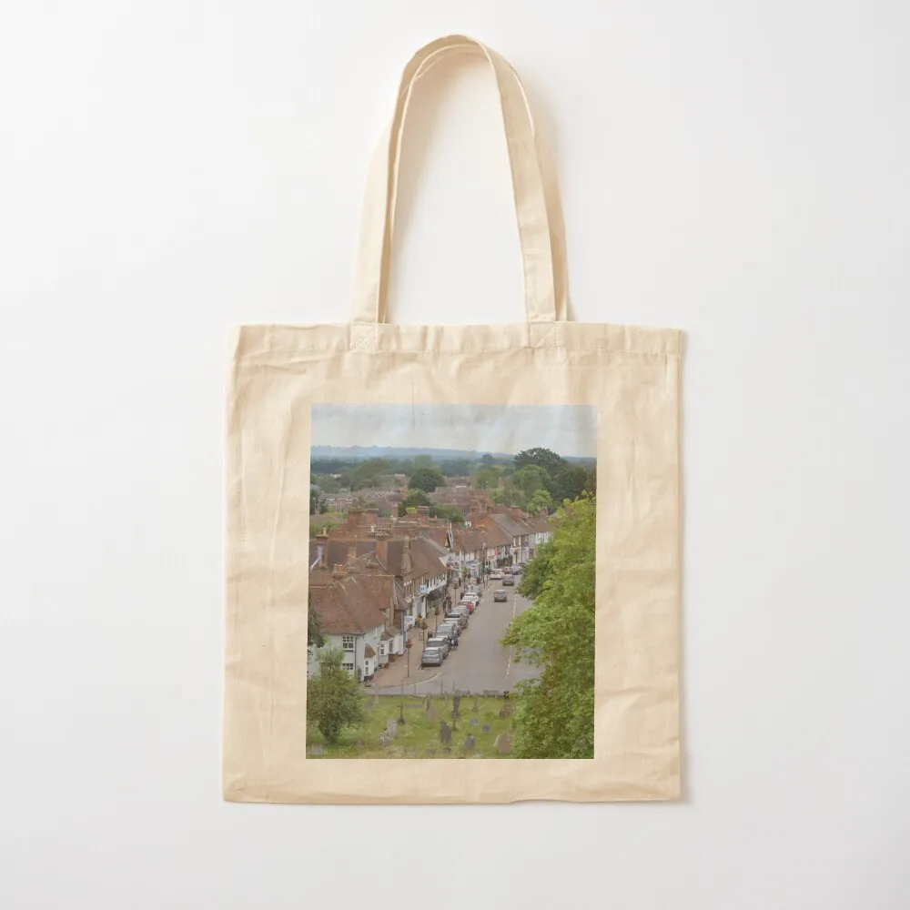 Headcorn High Street View from Church Tower Tote Bag bag luxury women tote bag woman tote canvas