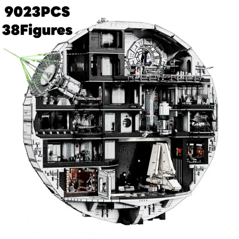 En Stock, 9023 Uds., bloques de construcción de estrella de la muerte de Disney, modelo de MOC-75419, juguetes para niños y adultos, regalos de cumpleaños y Navidad