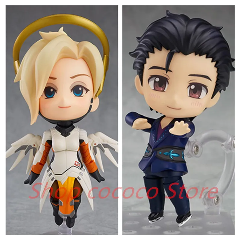 

Фигурки героев Yuri on Ice 762 # Angela 790 # милосердия классическая версия из кожи Аниме фигурки модели милые игрушки для детей ПВХ коллекционер