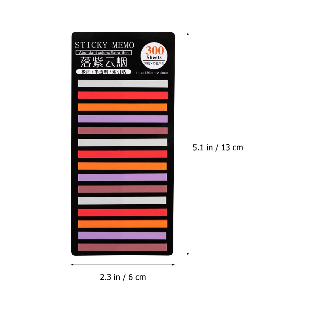 

1 set 1 Set Of Marking Stickers Colored Reading Strips Transparent Frosted Page Markers For Books Learning Aid Sticky Index Tabs