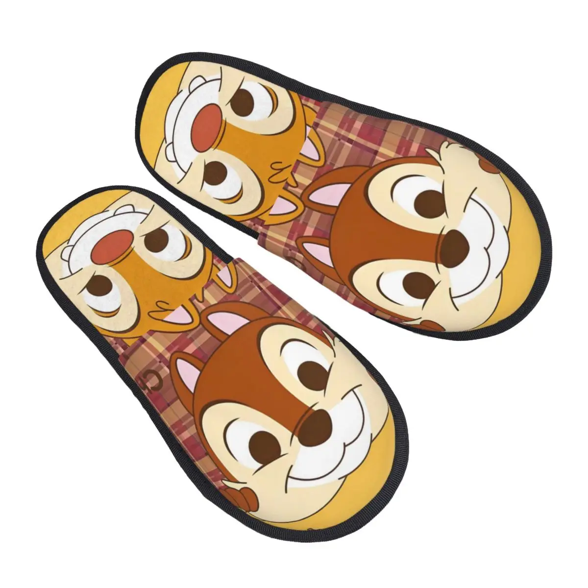 

Изготовленные на заказ удобные тапочки Chip 'n' Dale с эффектом памяти, женская анимационная спа-домашняя обувь