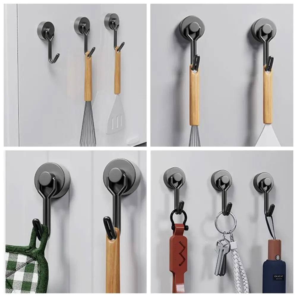 

Mini Strong Magnetic Magnetic Hook Suction Multi-Purpose Storage Hook Non-trace Wall Organizer Key Holder Door Rear