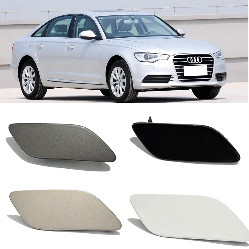 

front bumper light cleaning cover, decorative cover, front bumper headlight spray cover 4G0 955 275 4G0 955 276 For Audi A6 C7
