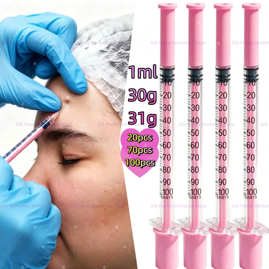 Beauty Lab Makeup - 20/70/100 buah, 1 ml, 30G*8MM/31G*8MM, spuit