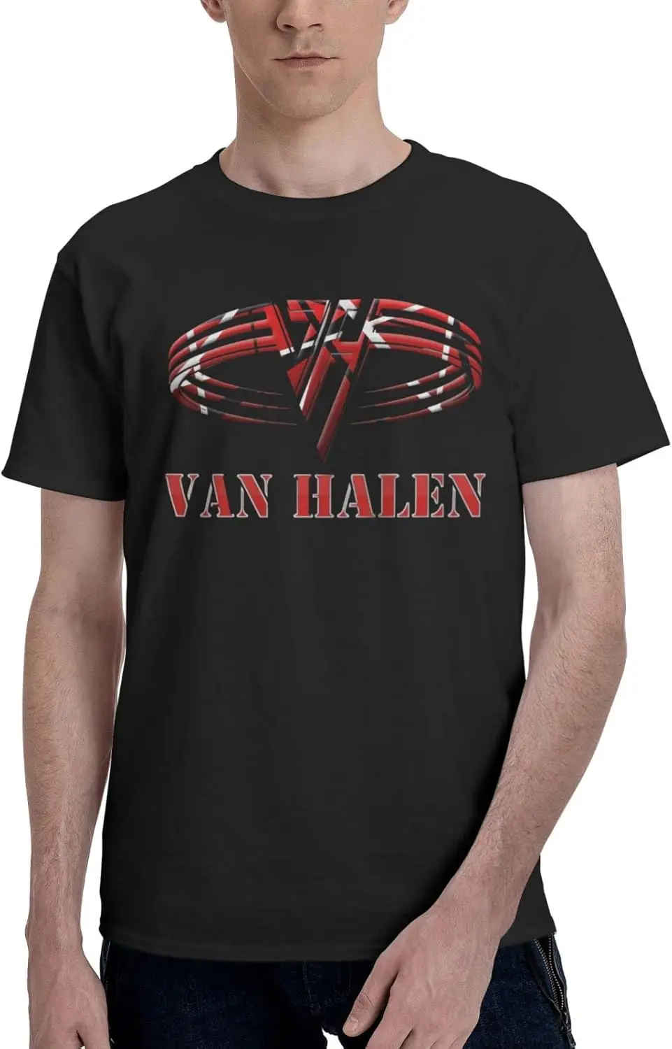 Mans Crewneck T-shirt Short sleeve garment for Van.1986 Halen tee,classic Tshirts