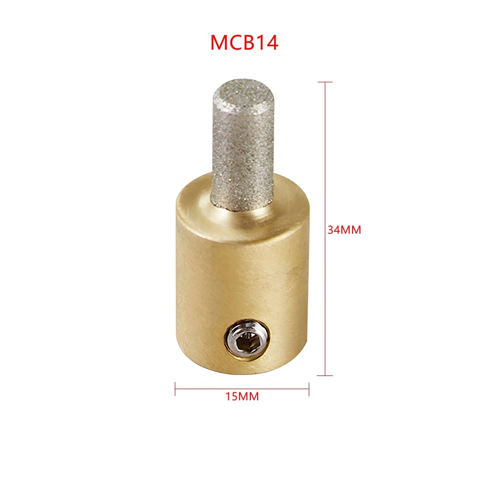 1 Inch 3/4 Inch 1/4 Inch 1/8 Inch Brass Core Grinder Bits for Stained Glass Grinder (3 Or 4 Piece)/Set,Diamond Grinding Head