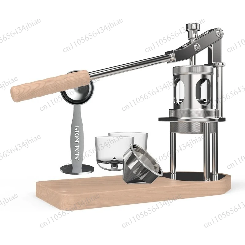 

System with Pressure Mini 6-9Bar Manual Espresso Maker - Portable Micro Hand Press for Camping,