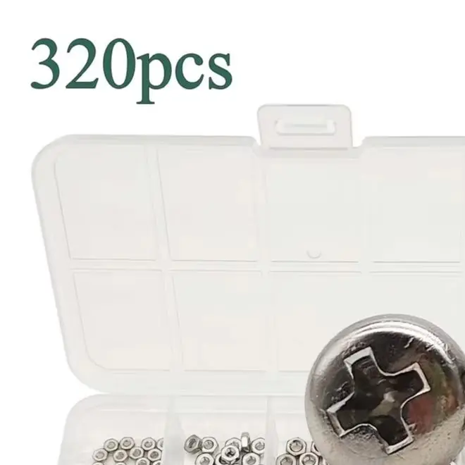 Outdoor Installation Screws Screwdriver 304 Stainless Fasteners Stainless Steel Screw Set Sorted Compartment Box