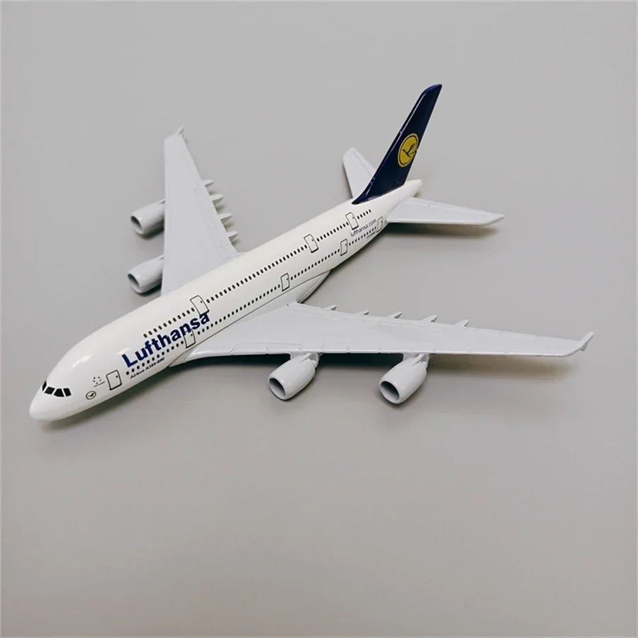 16cm Alloy Metal Diecast Aircraft Germany AIR Lufthansa Model Airbus 380 A380 Airlines Airways Airplane Model Plane Model Gifts