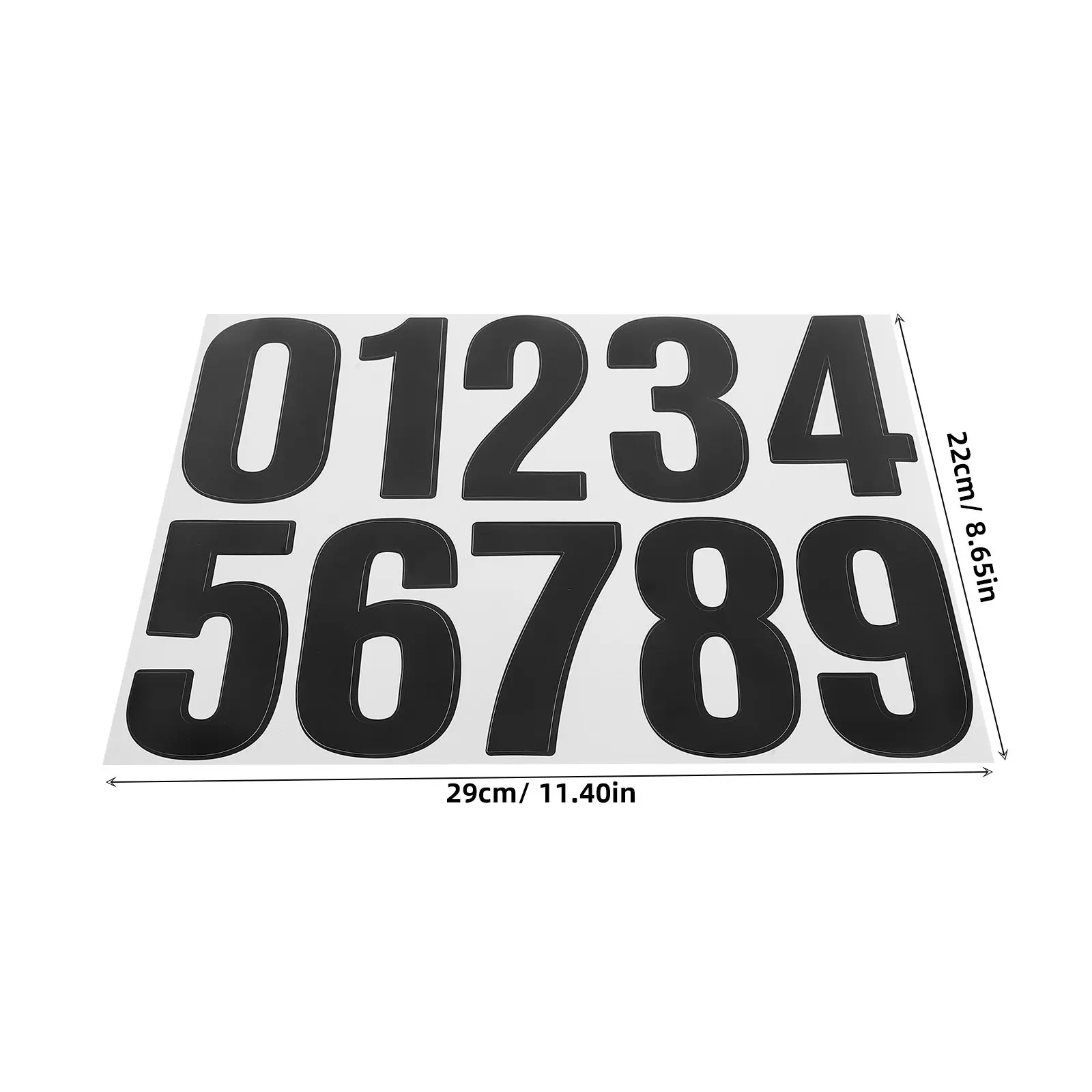 10Sheets Waterproof Numbers Self Adhesive Mailbox Stickers Number Decals for Address Door Outdoor Use Numbers Decals