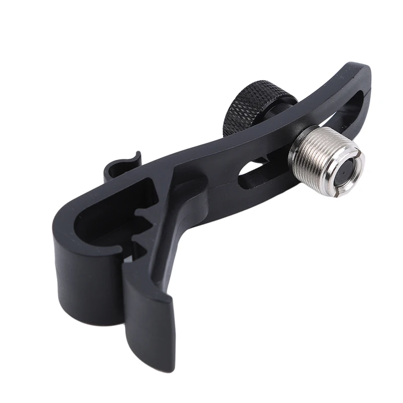 Adjustable Clip On Drum Rim Shockproof Mount Microphone Mic Clamp Holder Drum Mount Microphone Holder Black
