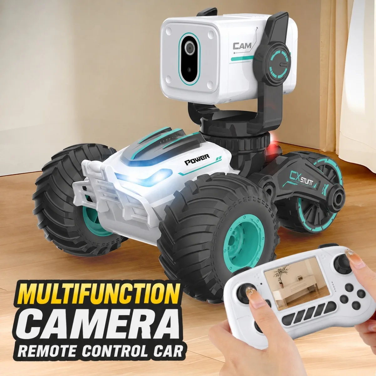 Remote Control Car With Video Call HD Camera Real-Time Video Off-Road Drifting  Toy For Kids