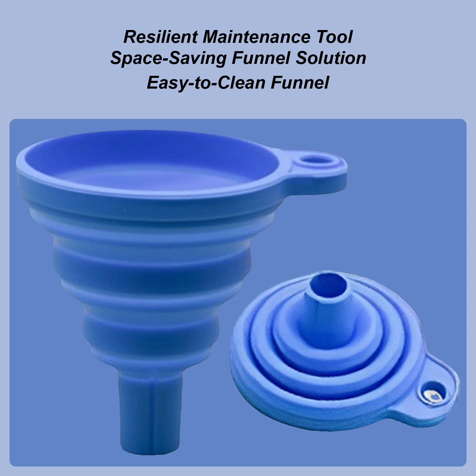 

Car Engine Funnel Foldable Silicone Liquid Funnel Washer Engine Oil Petrol Change Tools for Motorcycle Car Oil Change Acesssorie