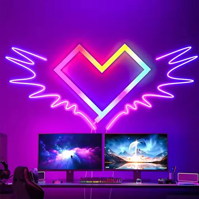 EE1 Splicing WiFi Music LED Strip DIY RGB Colorful Gaming Room Smart Atmosphere Home Panel Light Bar - view 5