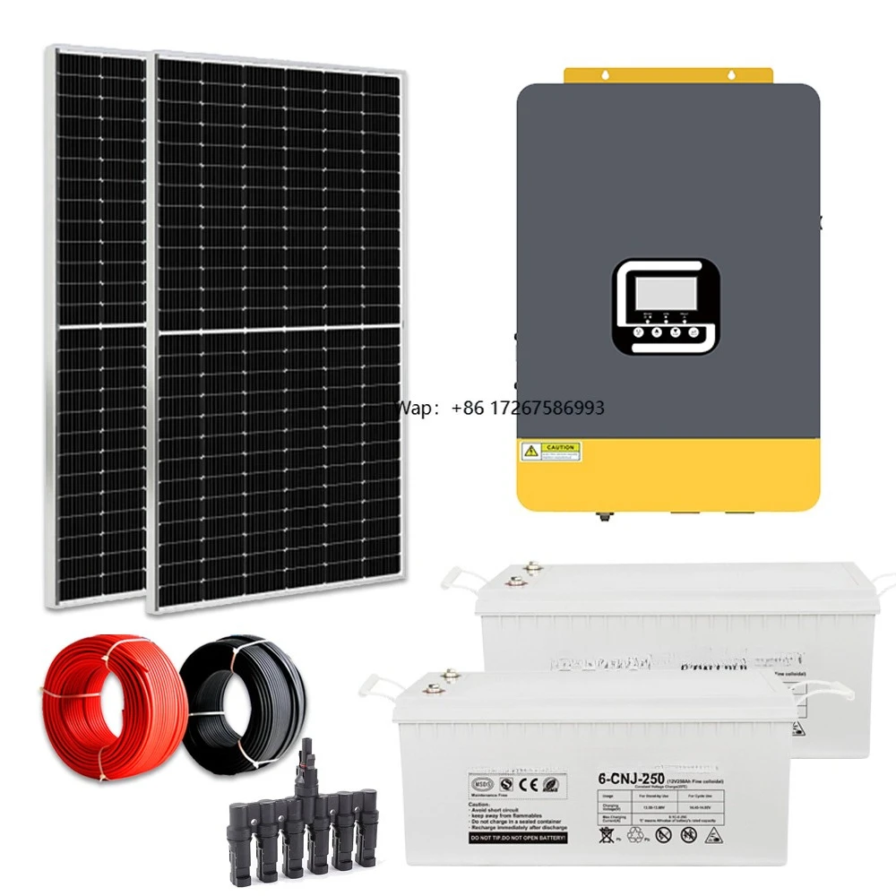 2KW Hybrid Inverter Solar Battery Pack for a Complete Solar System for Home Off-Grid Solar Systems