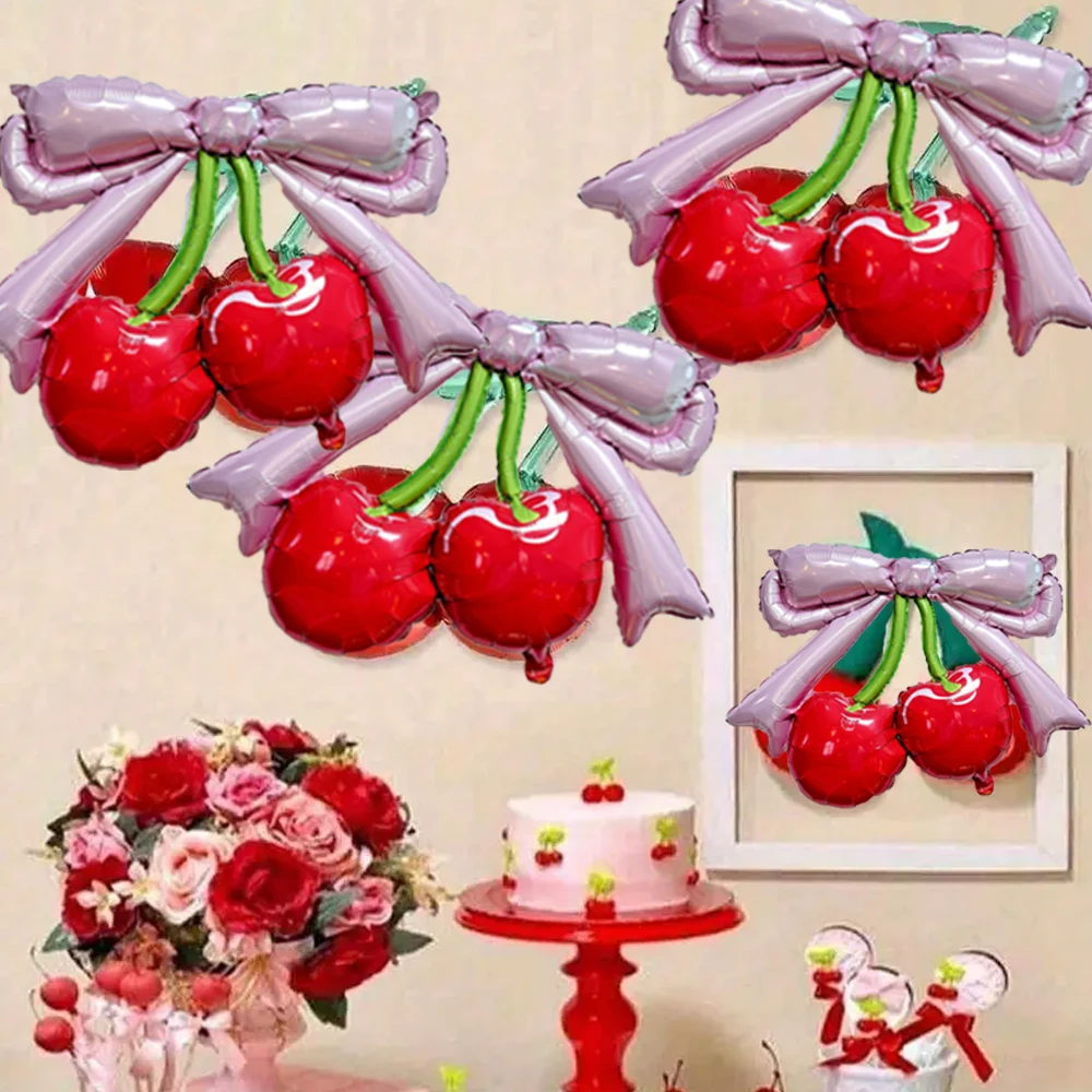 1/2 قطعة بالون الكرز الوردي الكرز الفاكهة فيول بالونات الفتيات حفل زفاف وعيد ميلاد زينة استحمام الطفل لوازم الاطفال الهدايا #3
