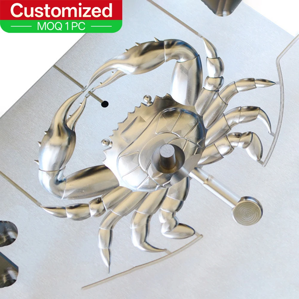 Molde de cangrejo para cebo, aluminio y acero inoxidable CNC - imagen 5