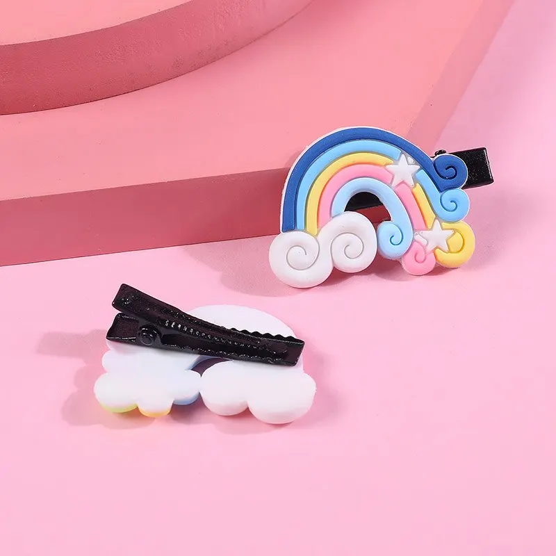 10Pcs/Set Cute Cartoon Unicorn Hair Clips for Girls Colorful Sweet Unicorn Hairpins Kids Barrettes Hair Accessories for Girls