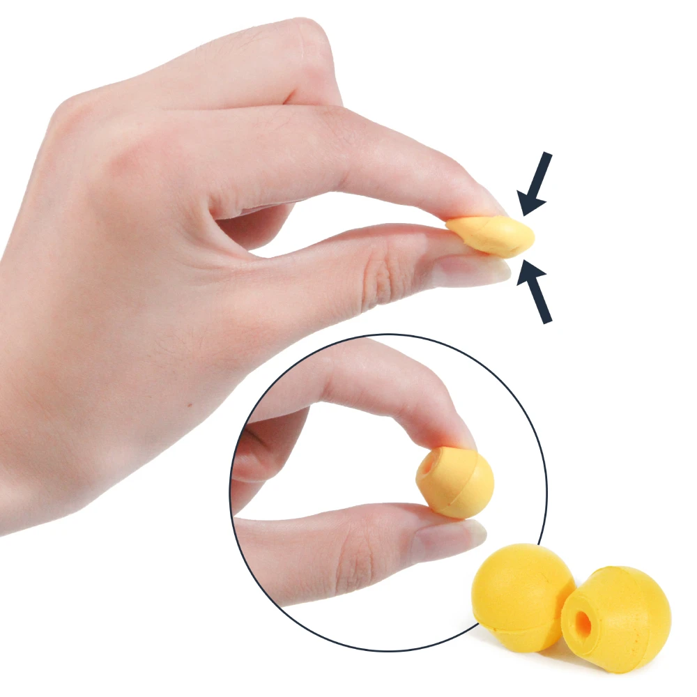 GUGULUZA 1/5/10Pcs Swim Reusable Hearing Protection Noise Reduction Earplugs Earmuff Silicone Corded Ear Plugs Ears Protector