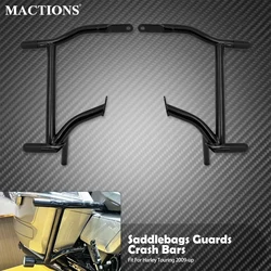 Motorcycle Rear Saddlebag Guard Crash Rails Bracket For Harley Touring Electra Street Glide Road King FLHT FLHX FLTRX 2009-Later