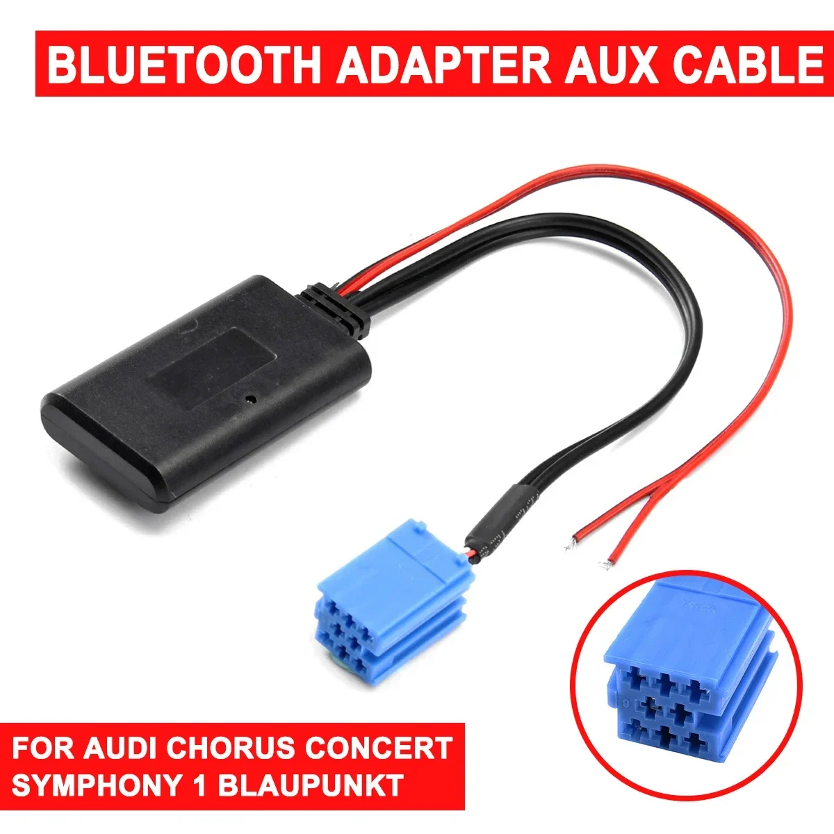 For vw Delta Beta for Blaupunkt bluetooth Radio AUX Adapter Cable CD Receiver Aux Cable For VDO Becker For AUDI Chorus Concert view 2
